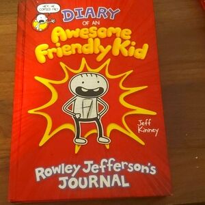 Red diary of an awesome friendly kid